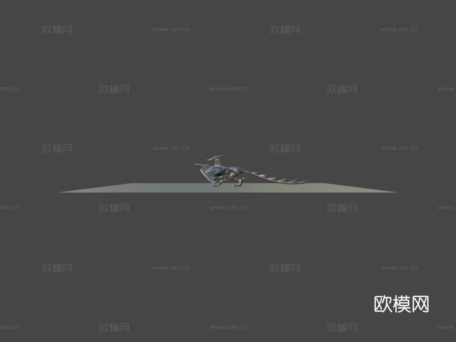 龙烘焙动作3d模型