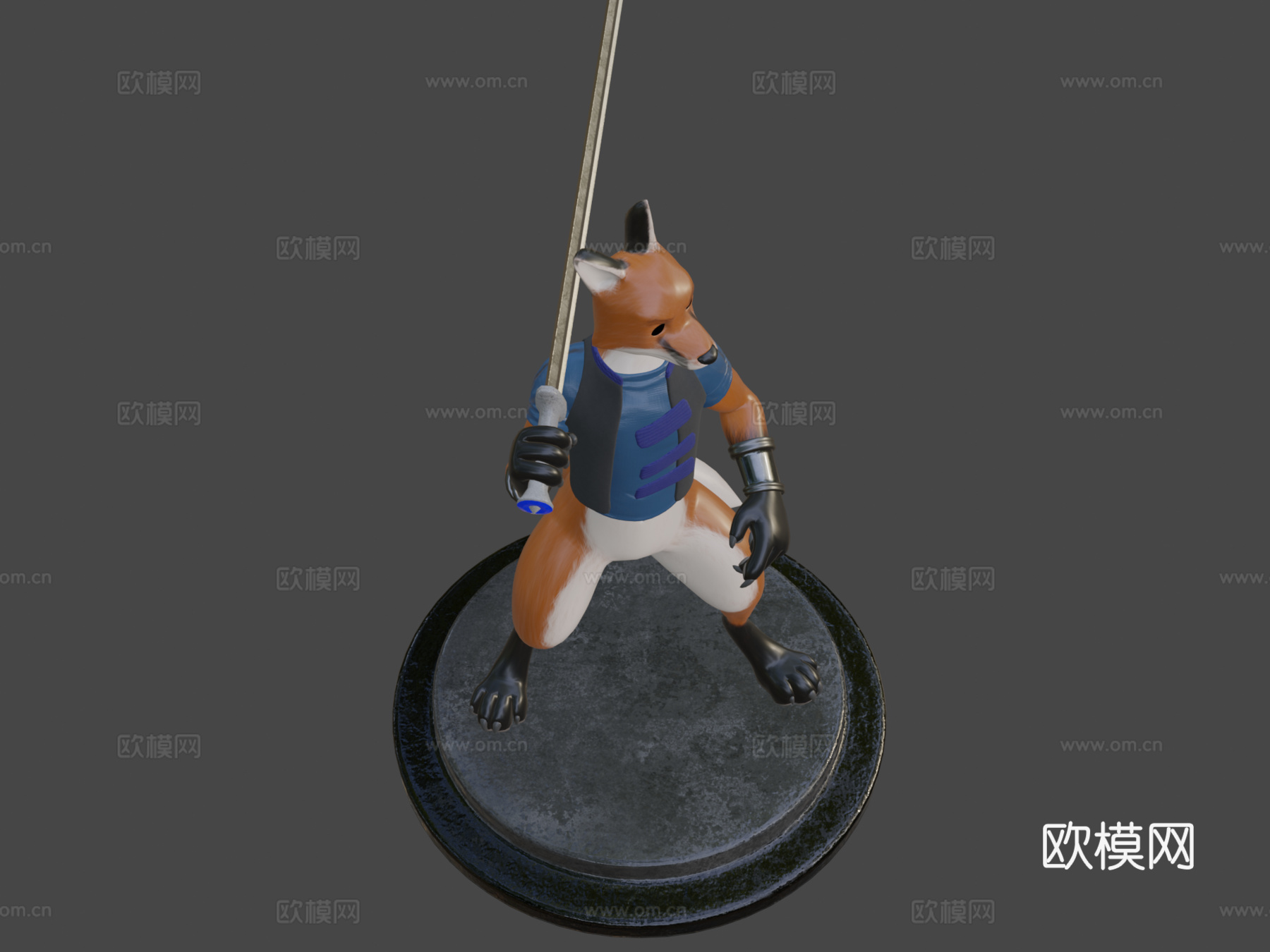 狐狸3d模型