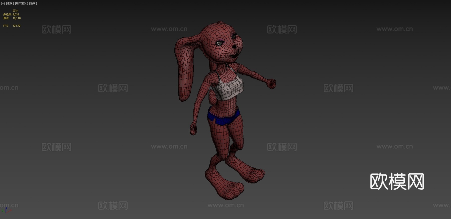 帮派兔女郎3d模型