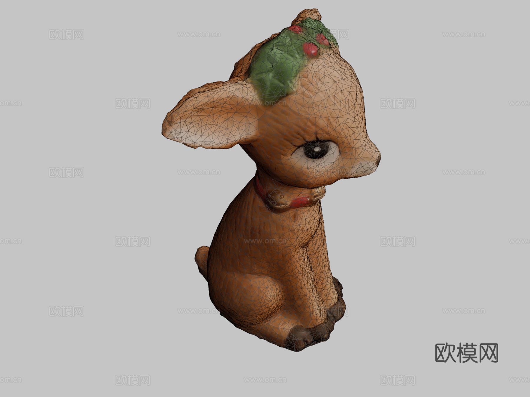 圣诞鹿3d模型