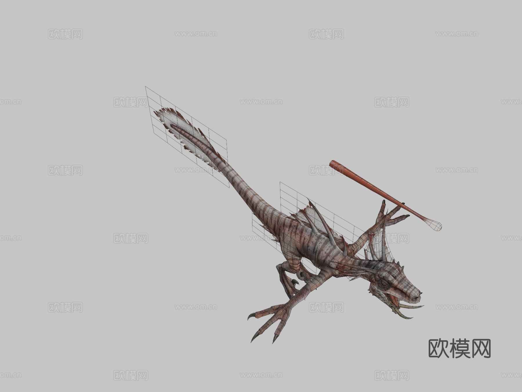 白化珊瑚魔鬼3d模型