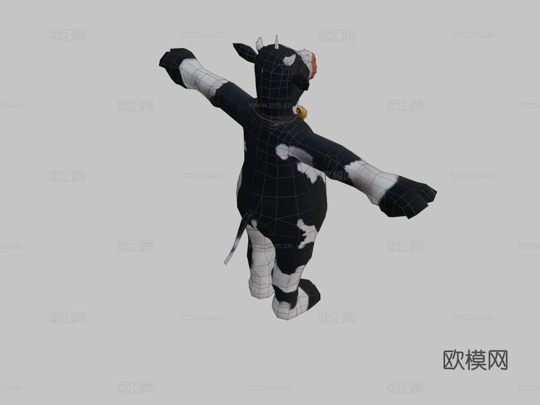 奶牛装3d模型