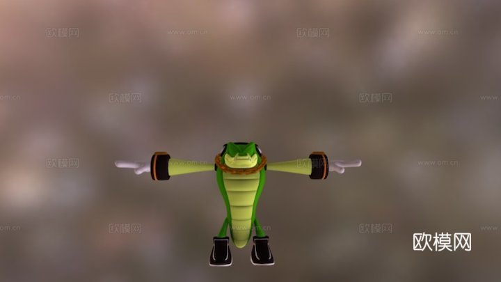 鳄鱼维克托3d模型
