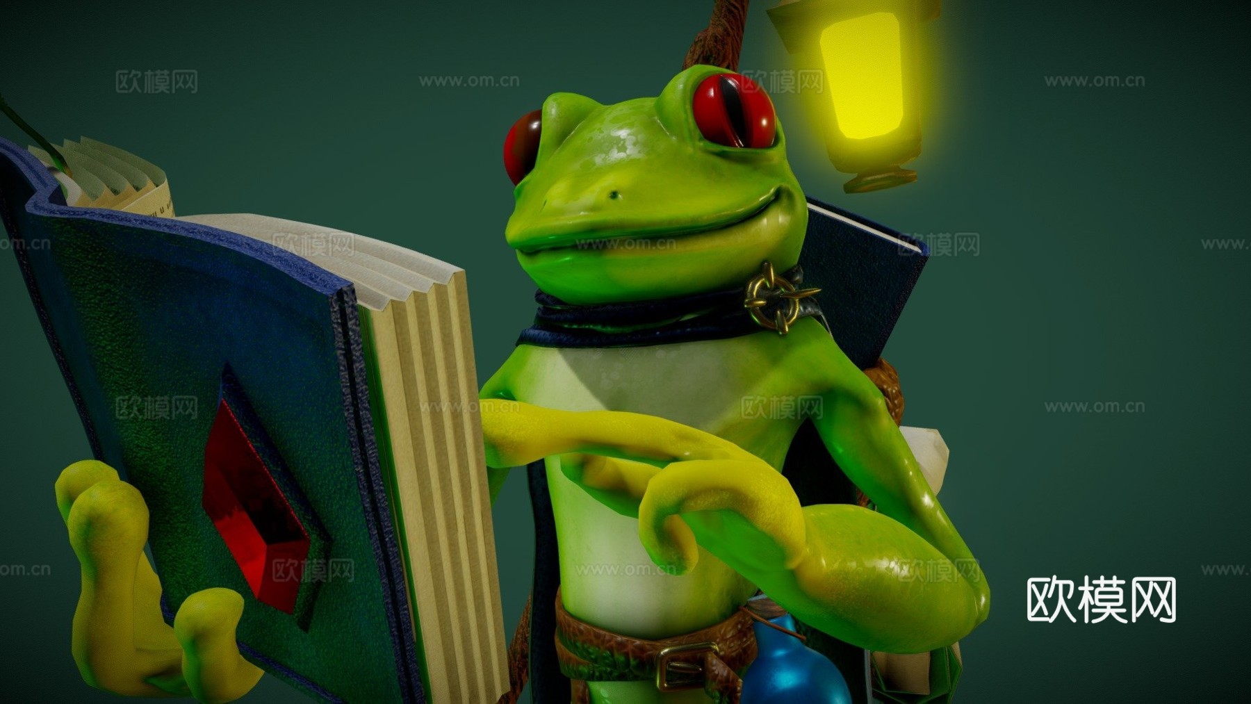 魔法青蛙3d模型