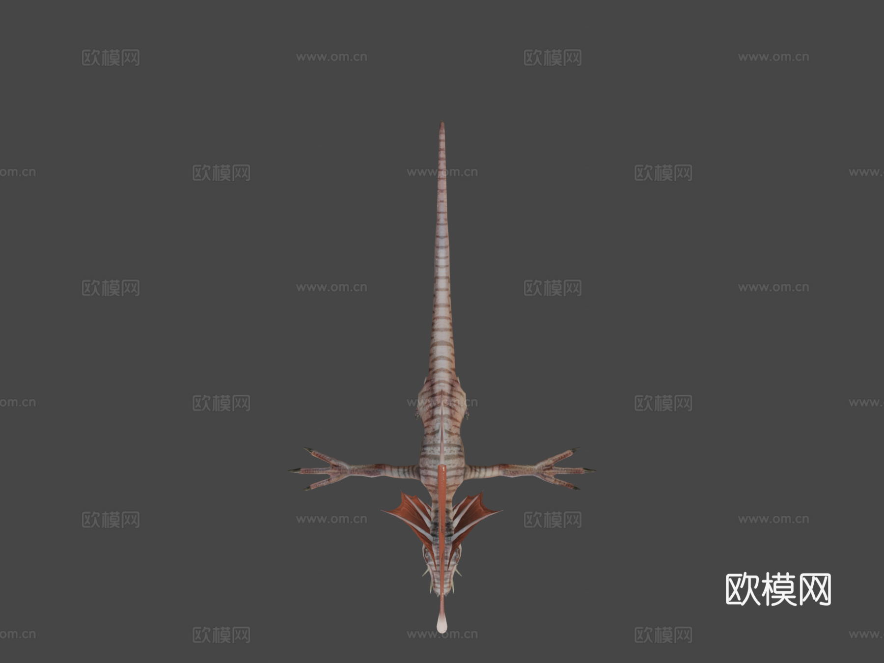 白化珊瑚魔鬼3d模型