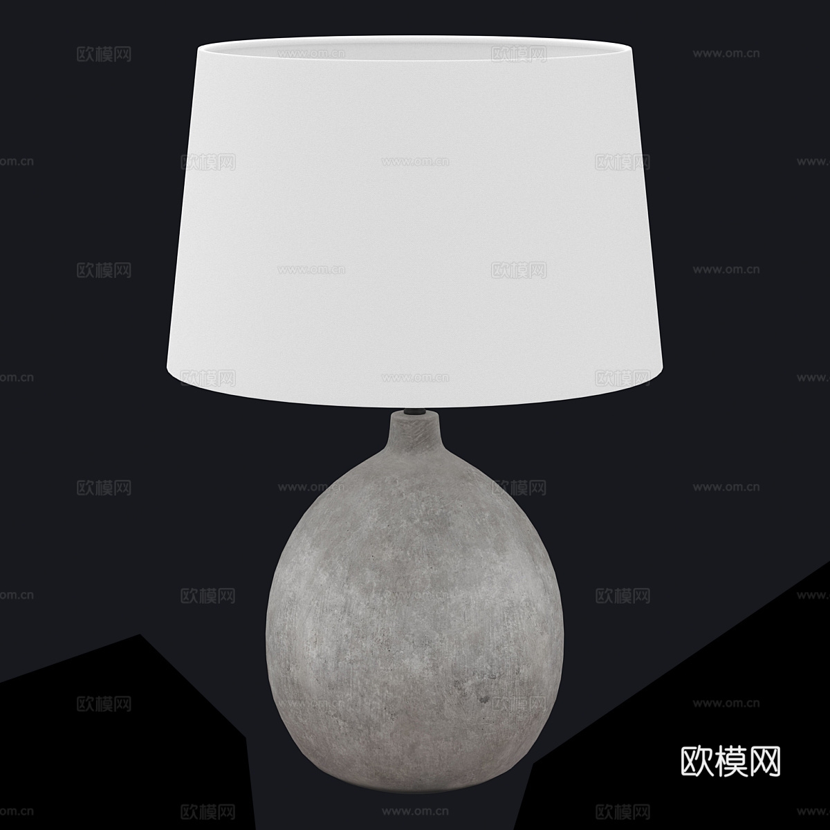 北欧简约台灯 台灯 简约台灯 灯3d模型