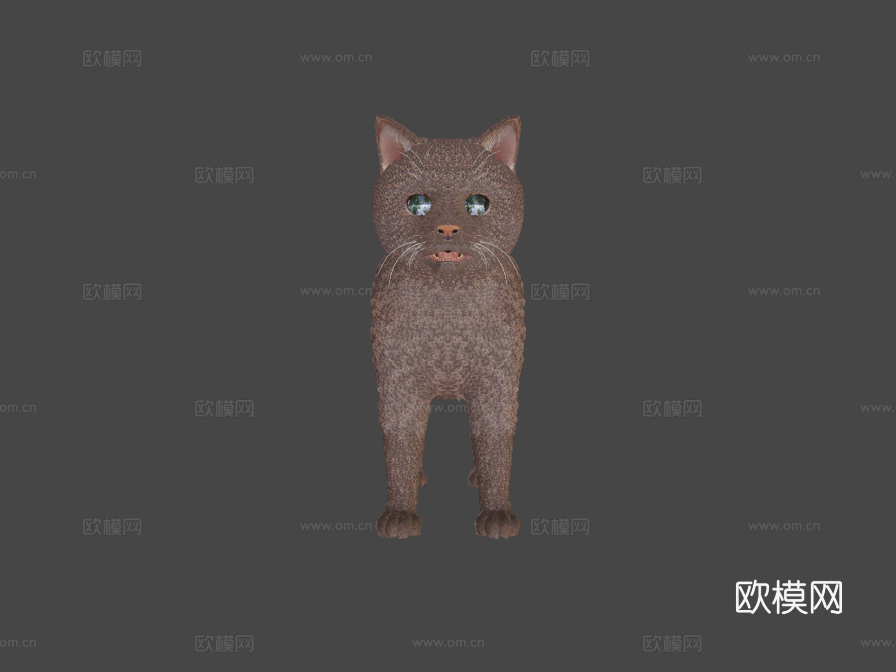 写实猫愿望实时毛发3d模型