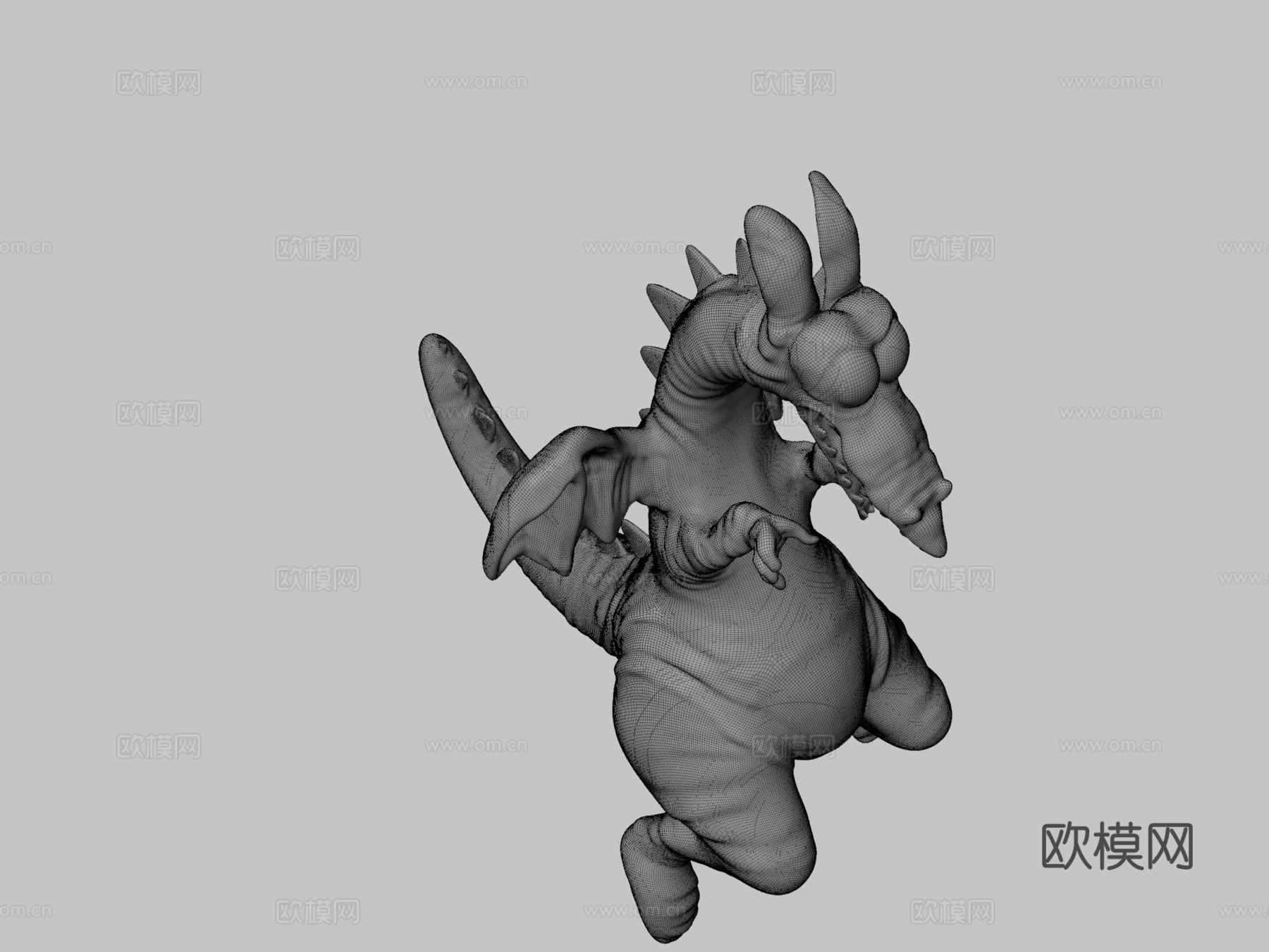 卡通龙3d模型