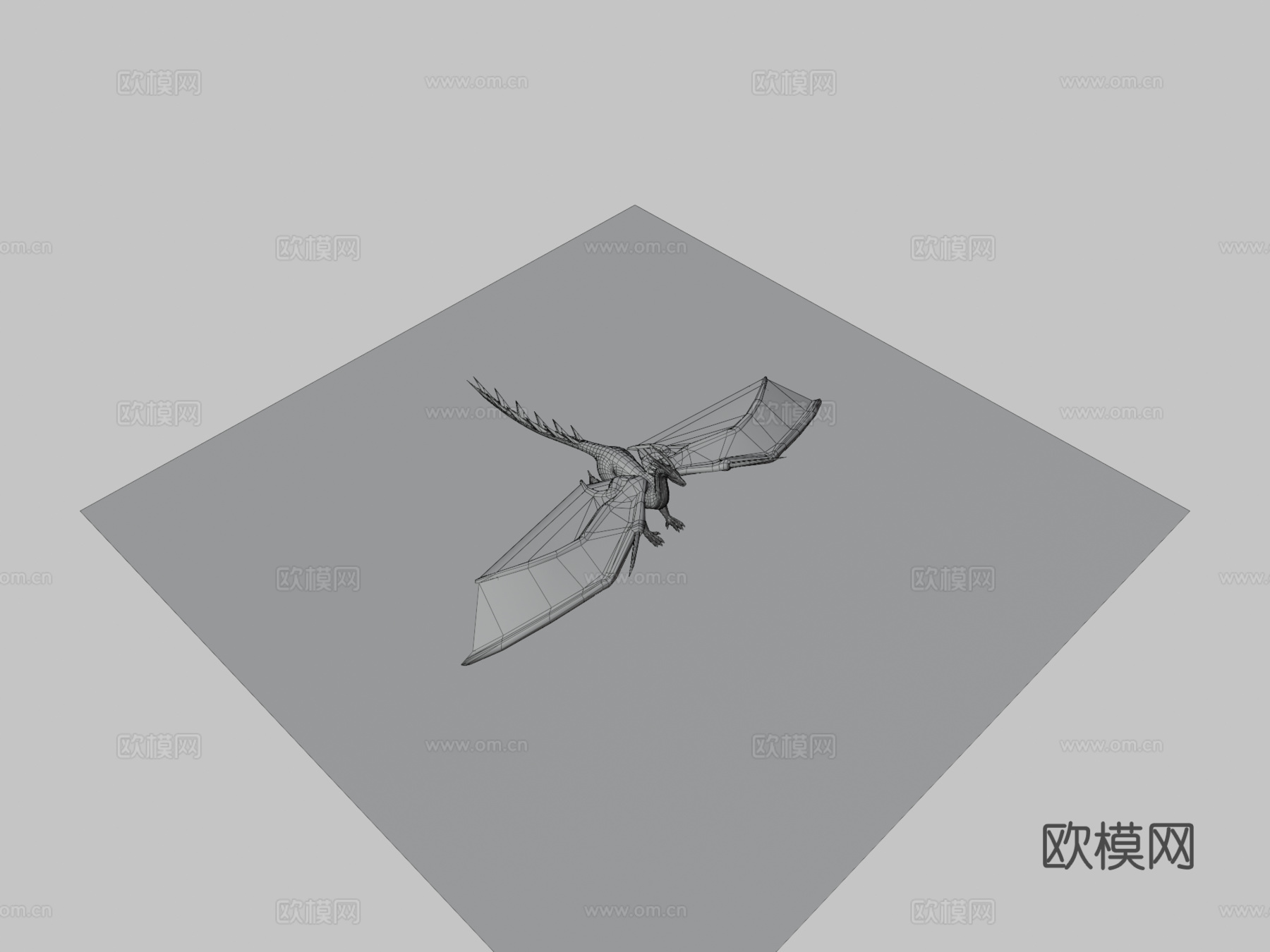 龙烘焙动作3d模型