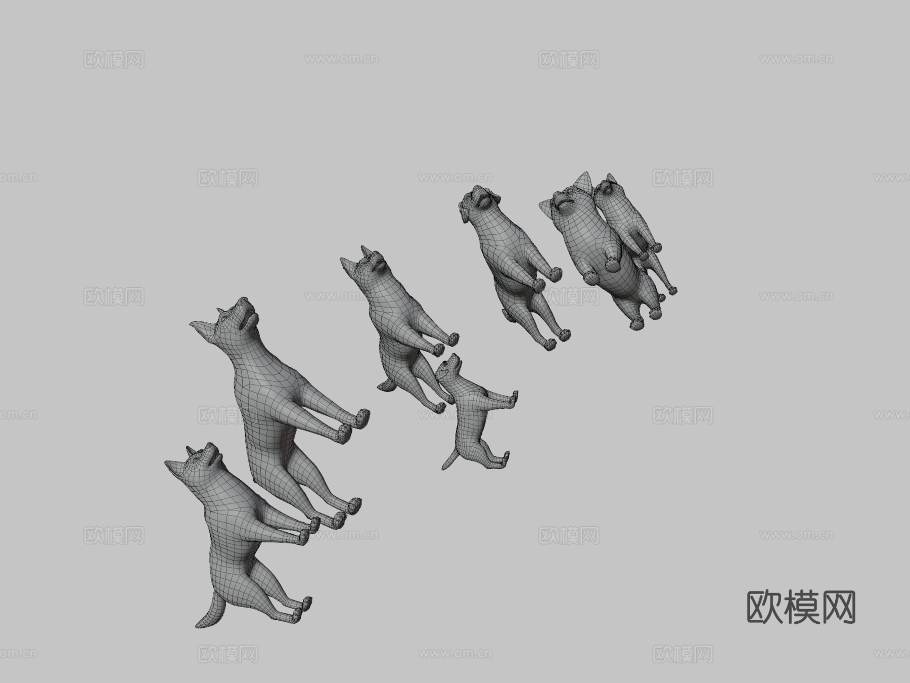 卡通狗包3d模型