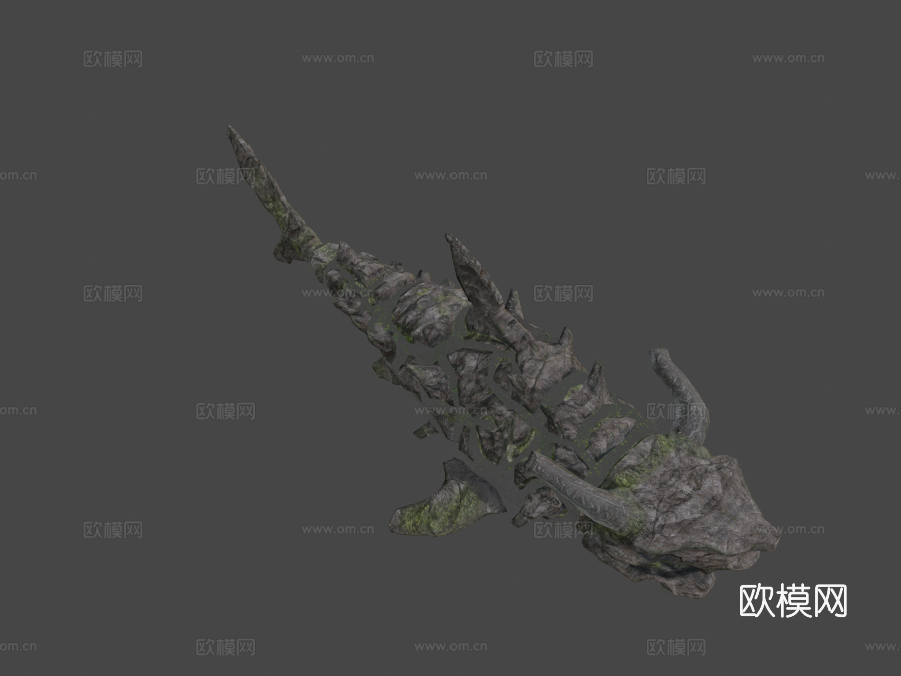 巨像大白鲨3d模型