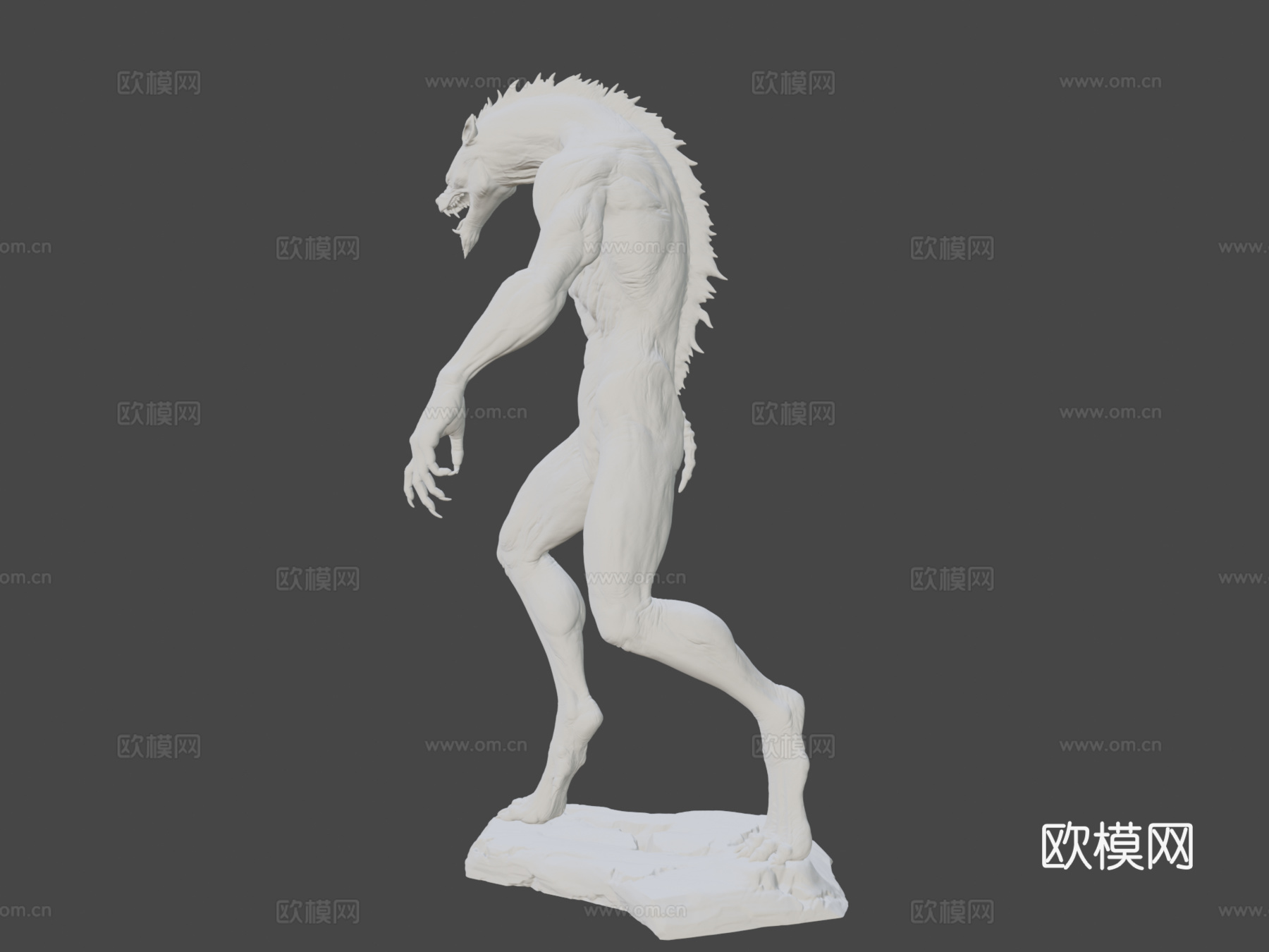 狼人姿势3D打印模型3d模型