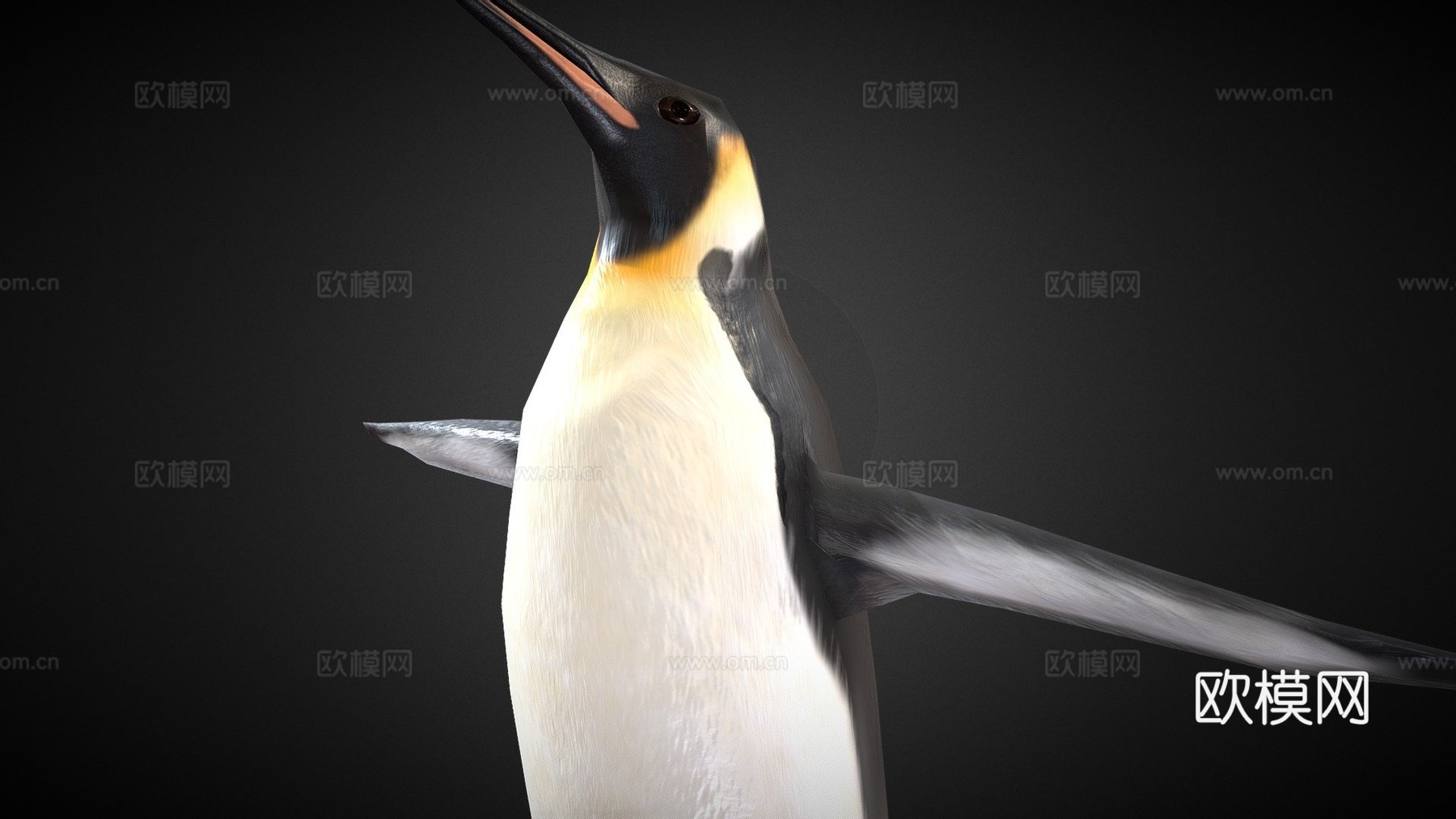 帝企鹅绑定模型3d模型