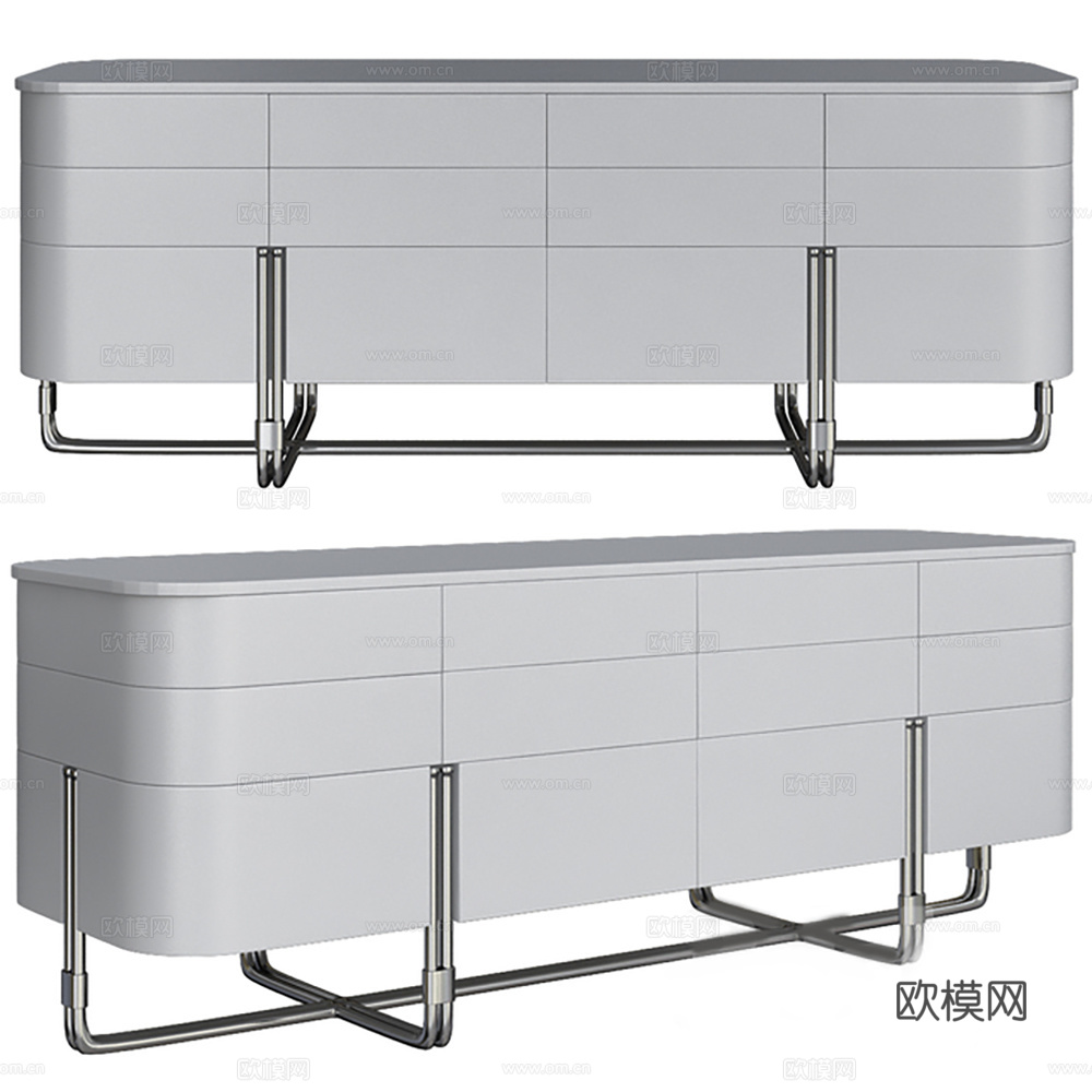 柜子 矮柜 边柜 玄关柜3d模型