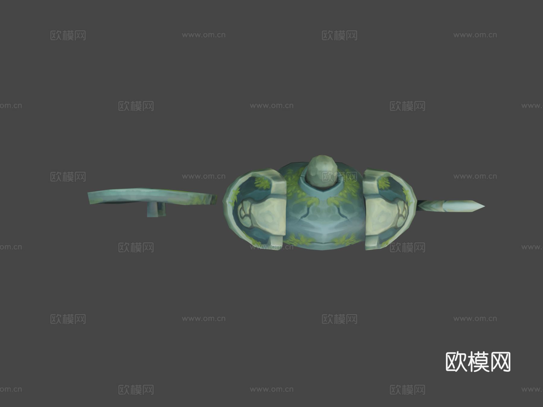 石雕手绘3d模型