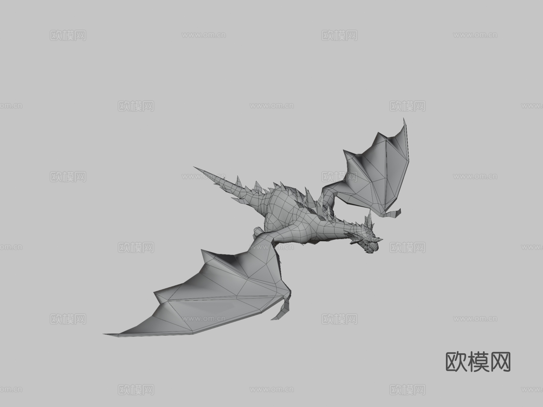 红龙3d模型