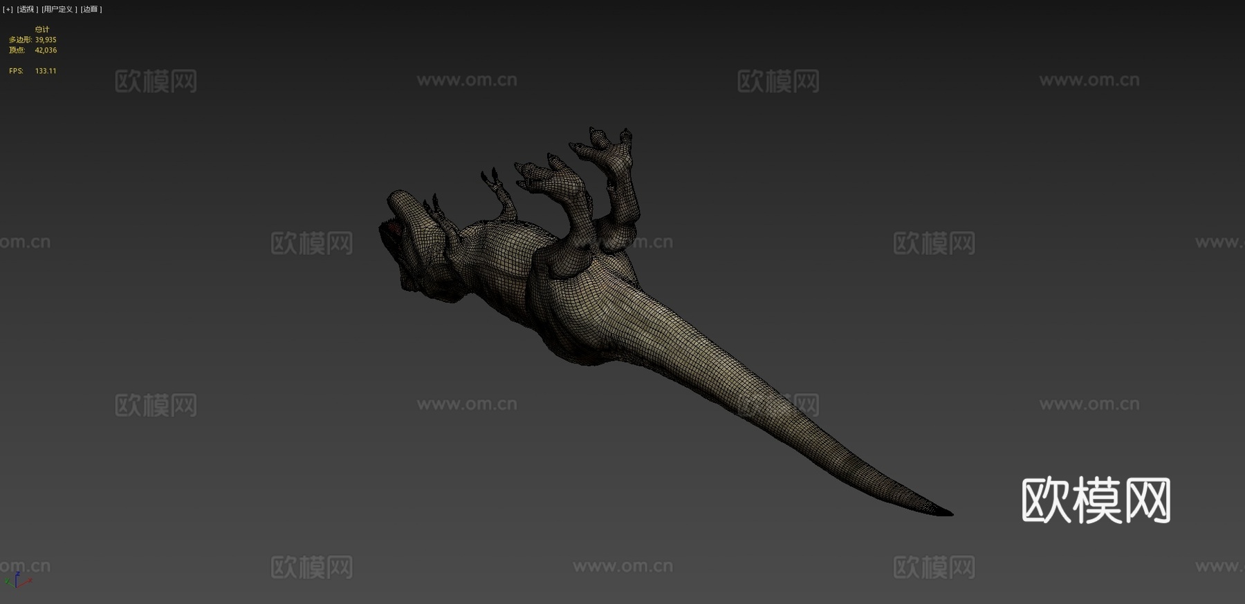 暴龙3d模型