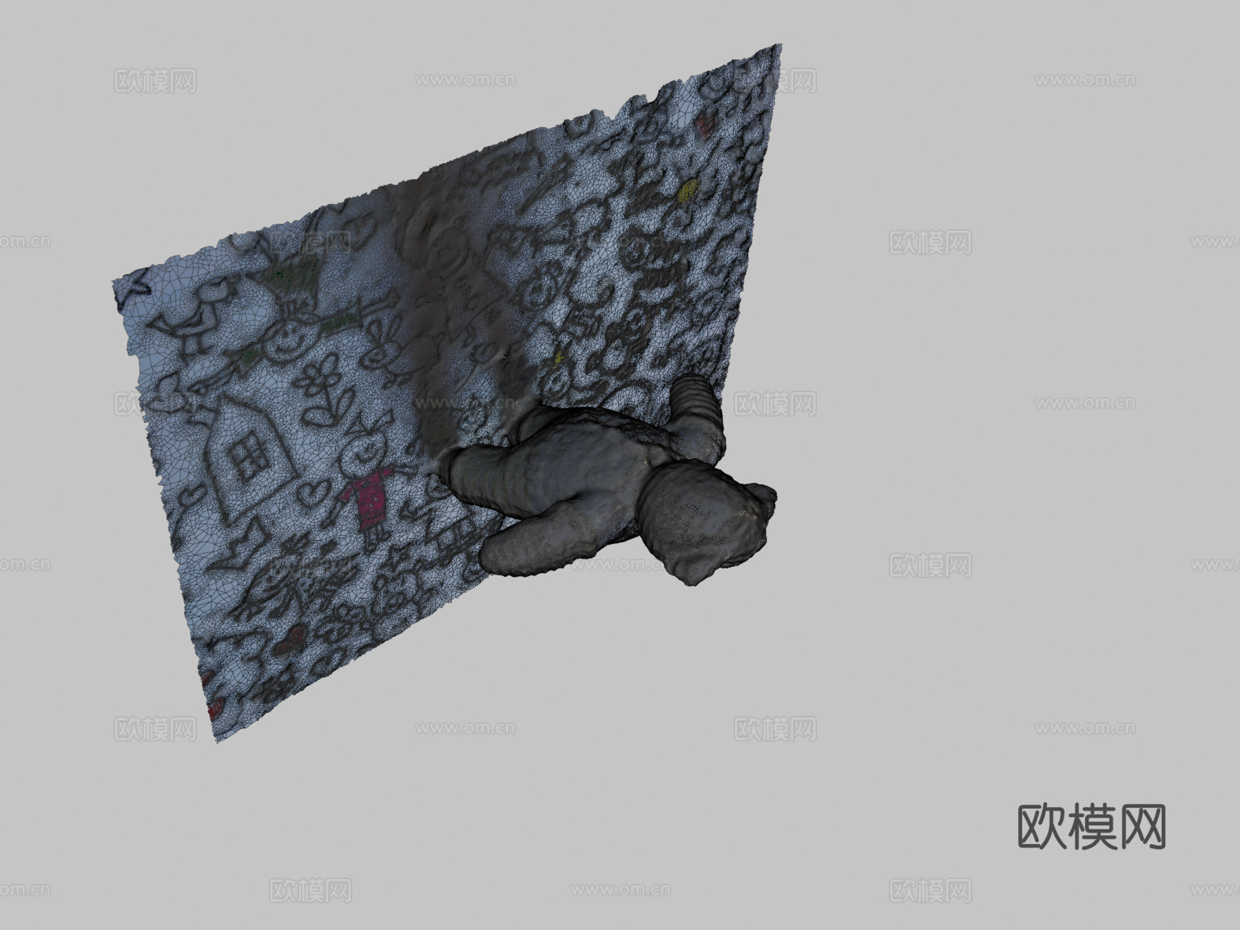 编织熊—123D捕捉评测3d模型