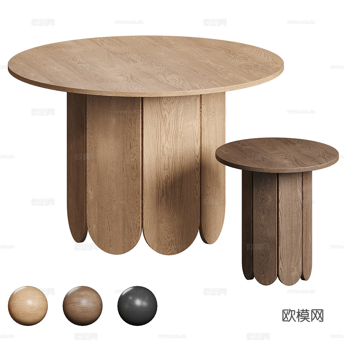 新中式侘寂实木餐桌椅3d模型3d模型
