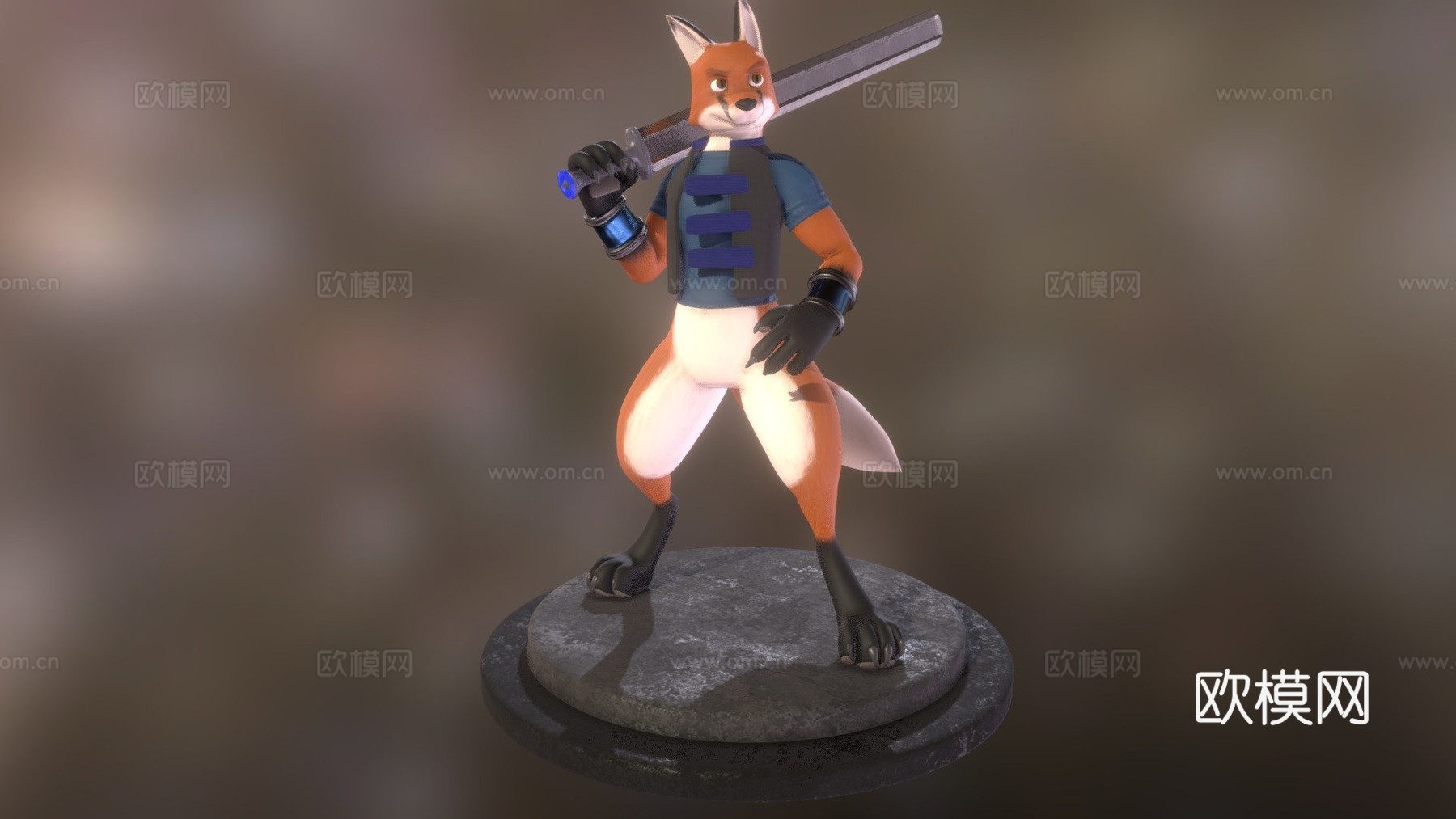 狐狸3d模型
