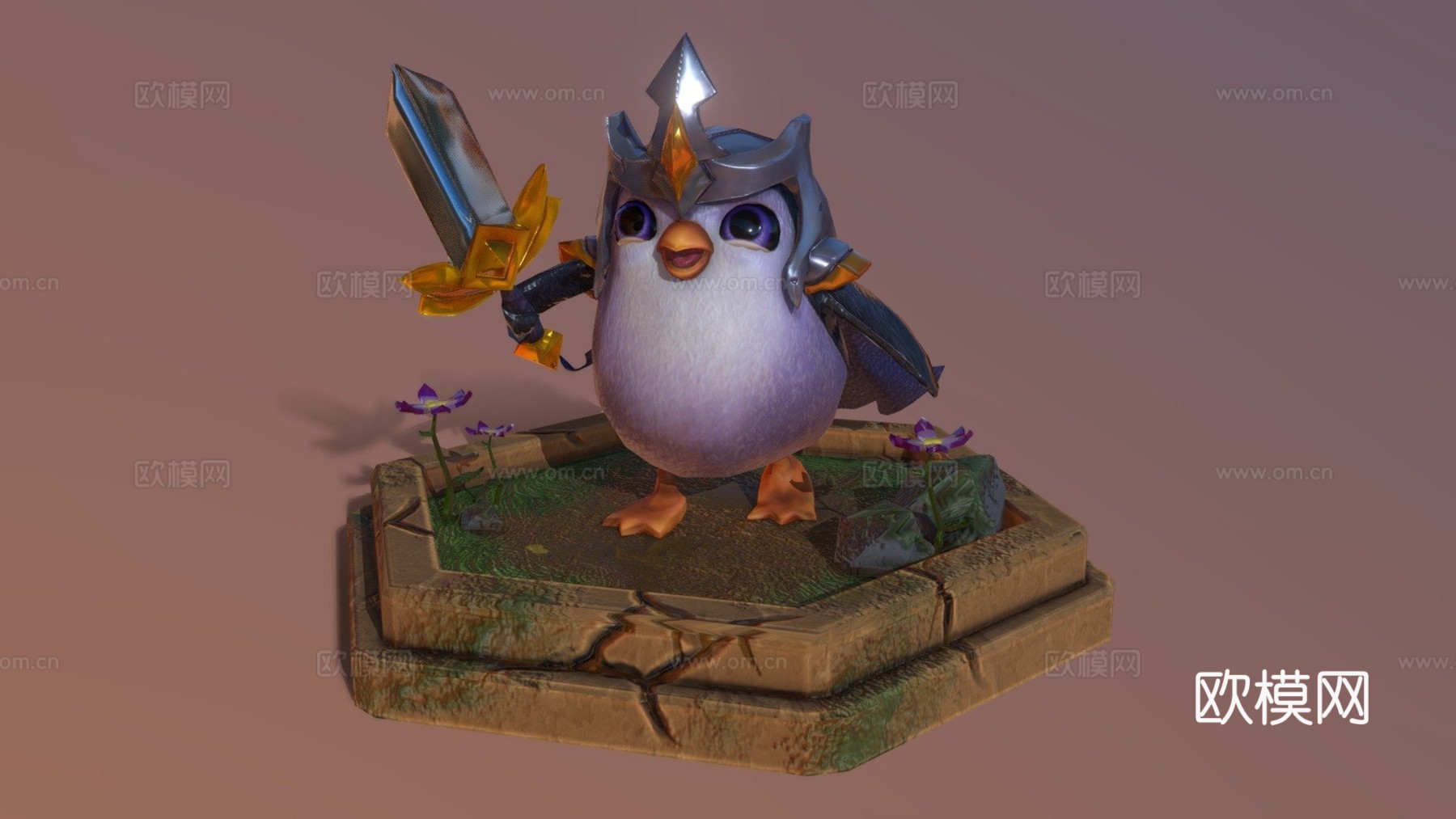 企鹅[3D模型]-英雄联盟粉丝艺术3d模型