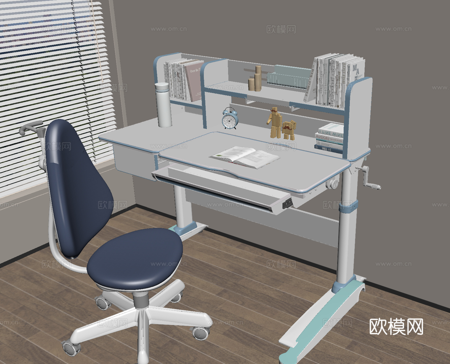 学习桌椅 书桌su模型