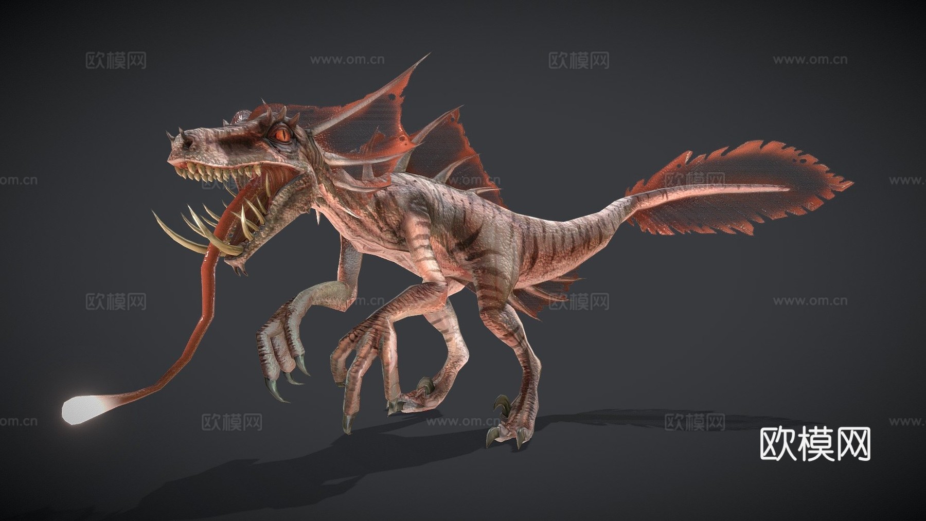白化珊瑚魔鬼3d模型