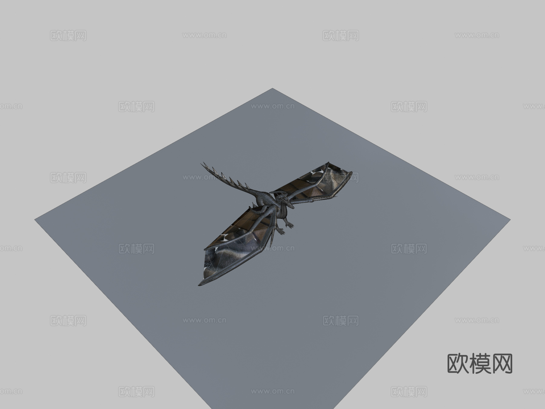 龙烘焙动作3d模型