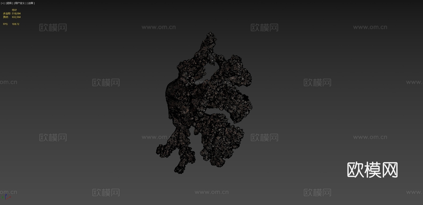 疣状杯形珊瑚新鲜样本3d模型