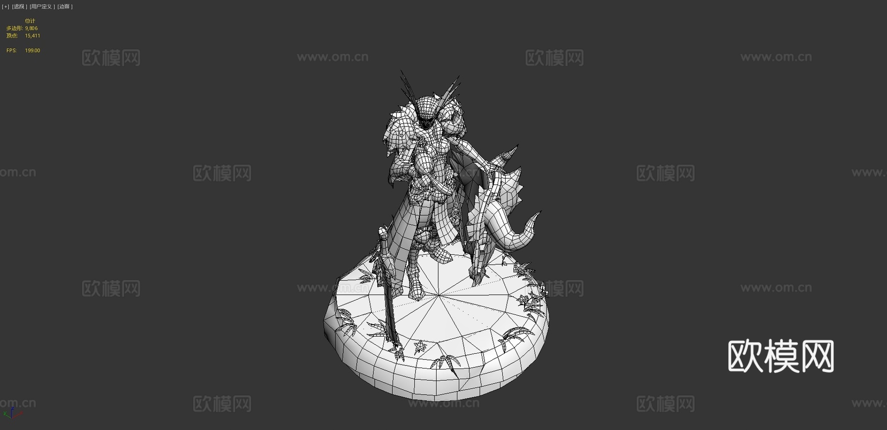 Riot比赛-野兽猎手蕾欧娜-迈克尔·塔沃特3d模型