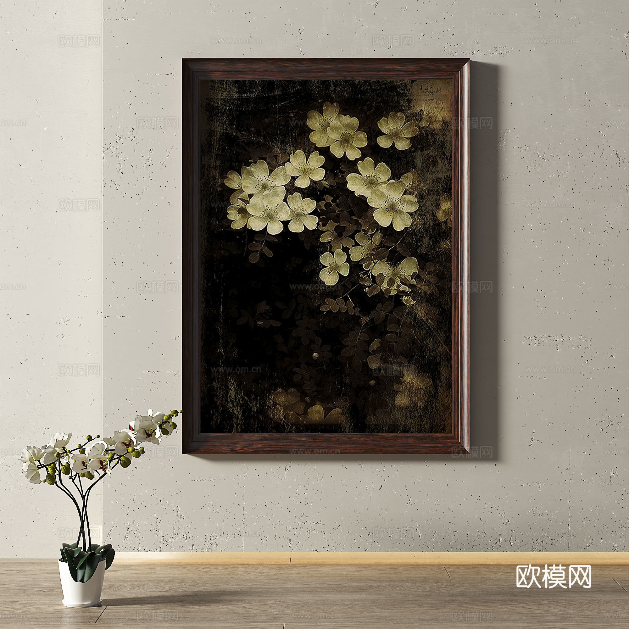 复古，中古，现代，油画，轻奢，法式，简约，欧式，古典，装饰画3d模型