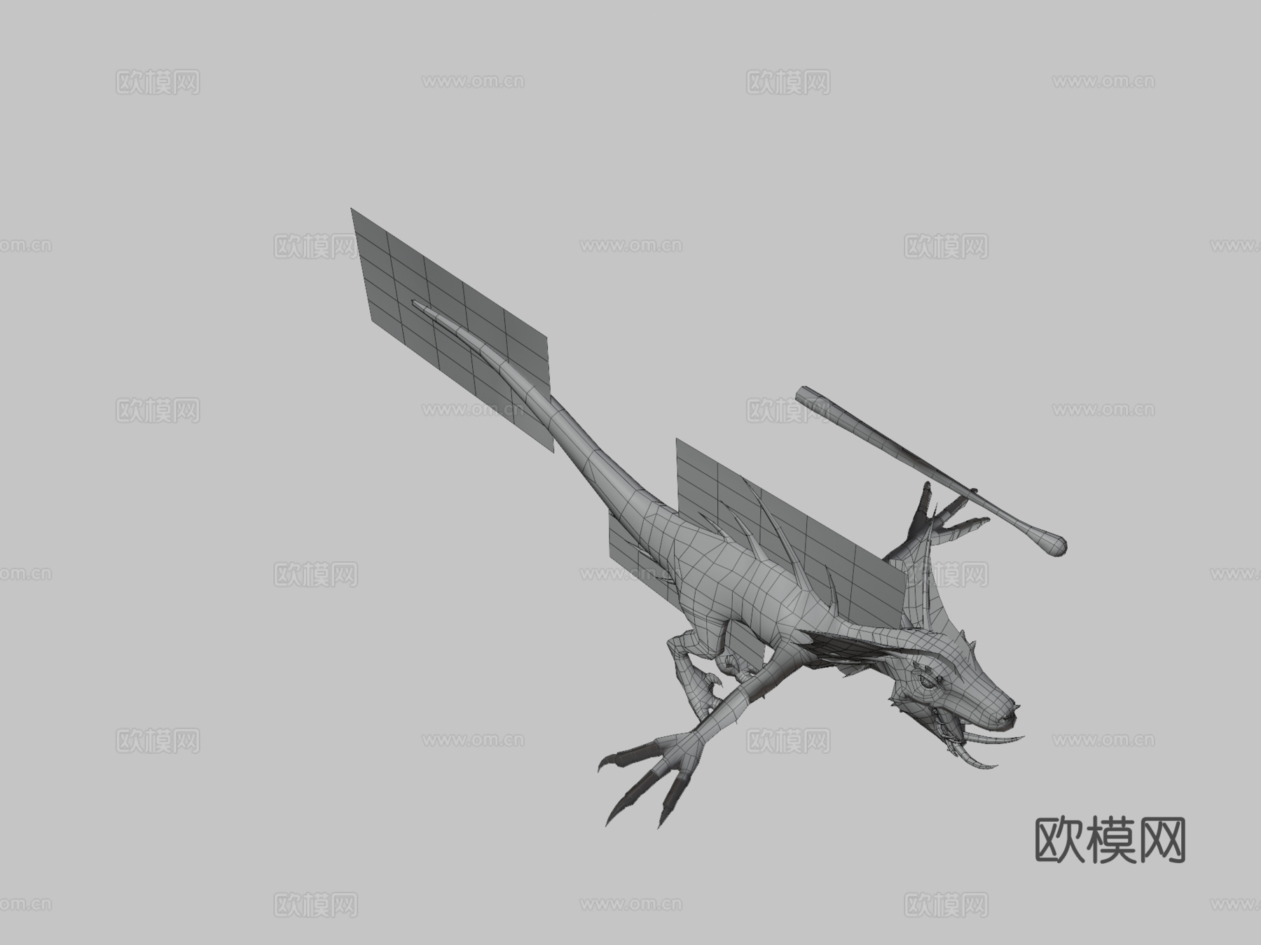 白化珊瑚魔鬼3d模型