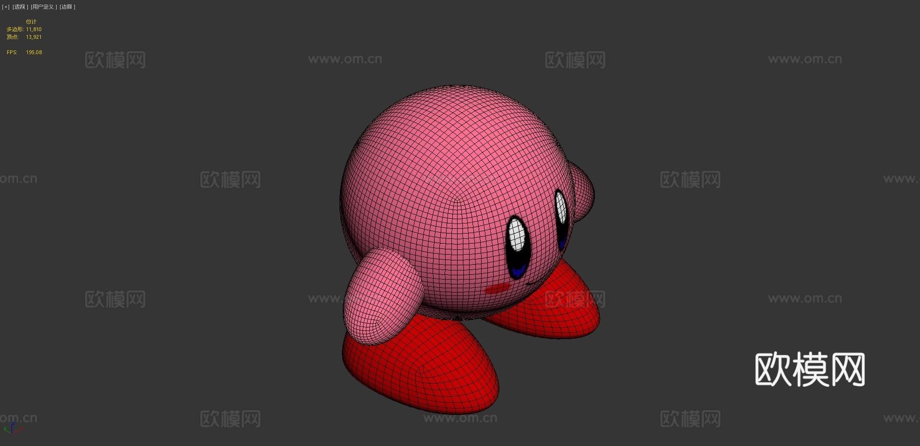 星之卡比动画版3d模型