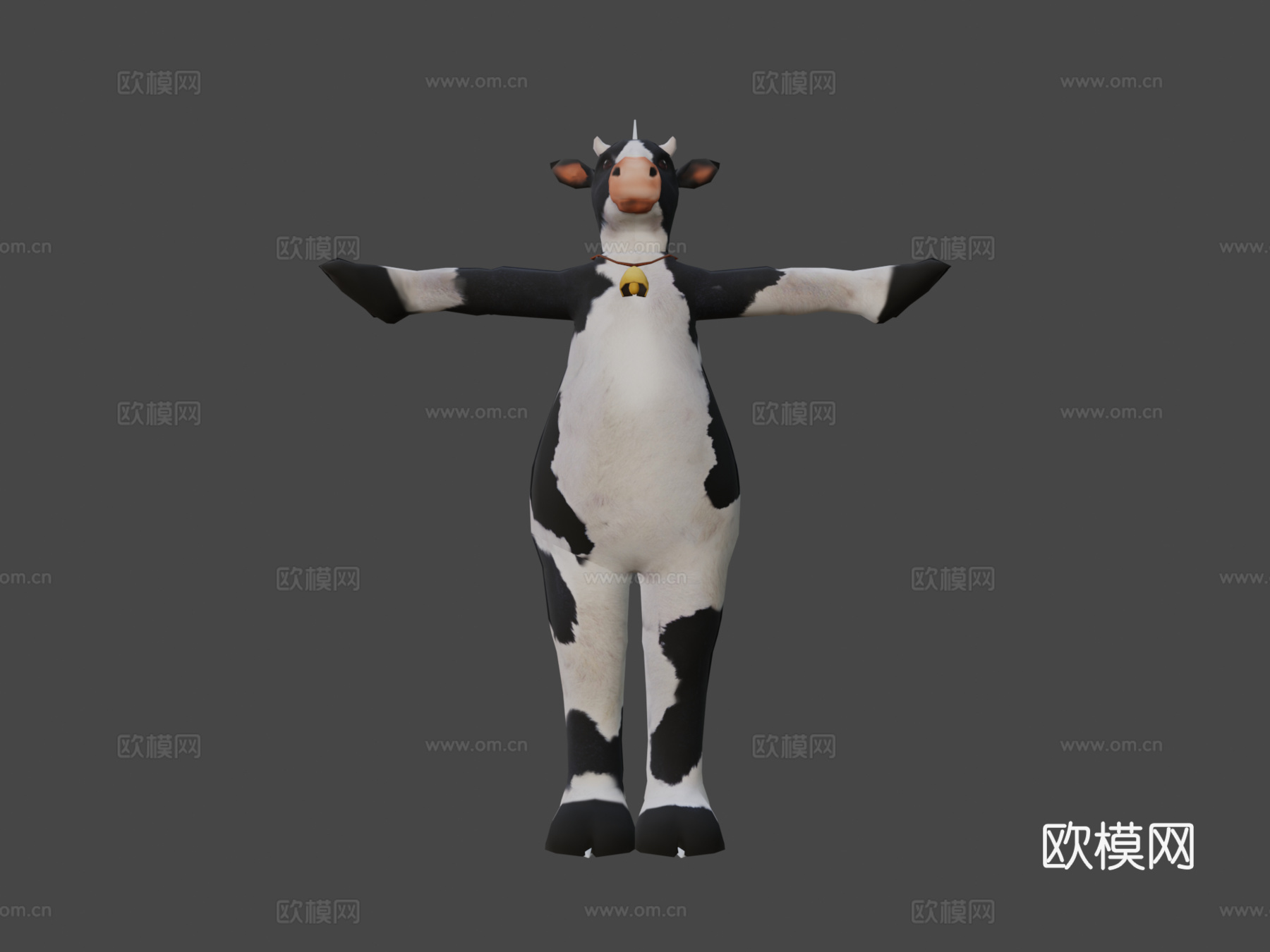 奶牛装3d模型