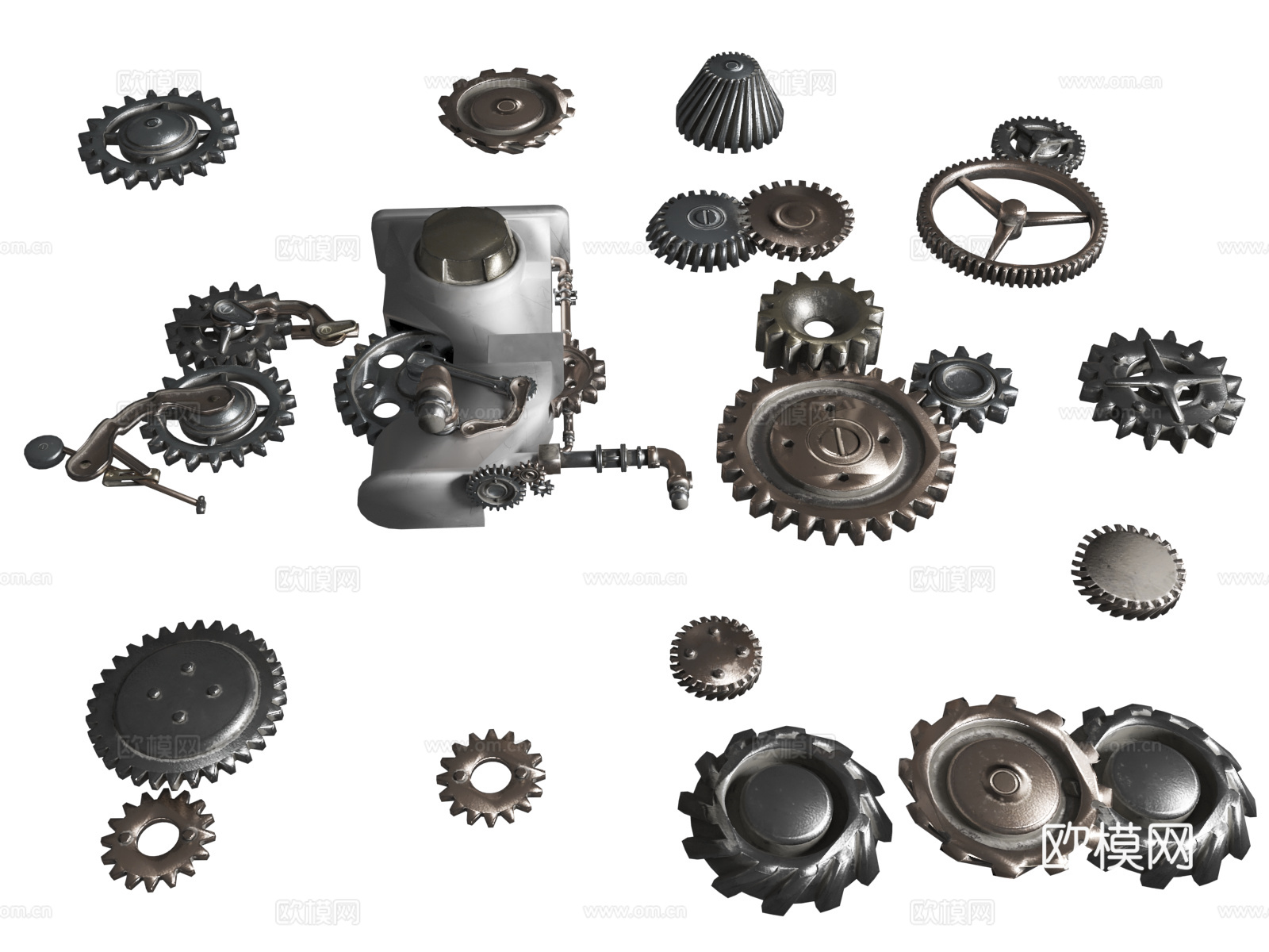 Gears District 蒸汽朋克建造 蒸汽朋克零件 蒸3d模型