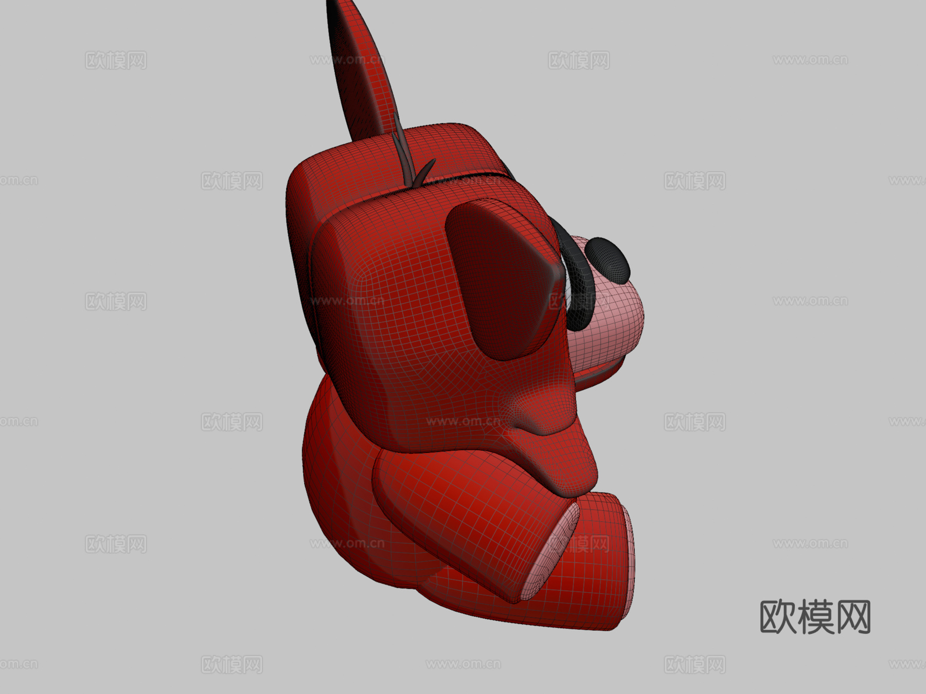 狐狸毛绒模型3d模型