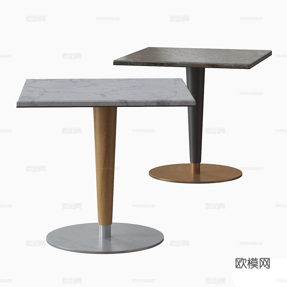 现代意式轻奢大理石茶几3d模型
