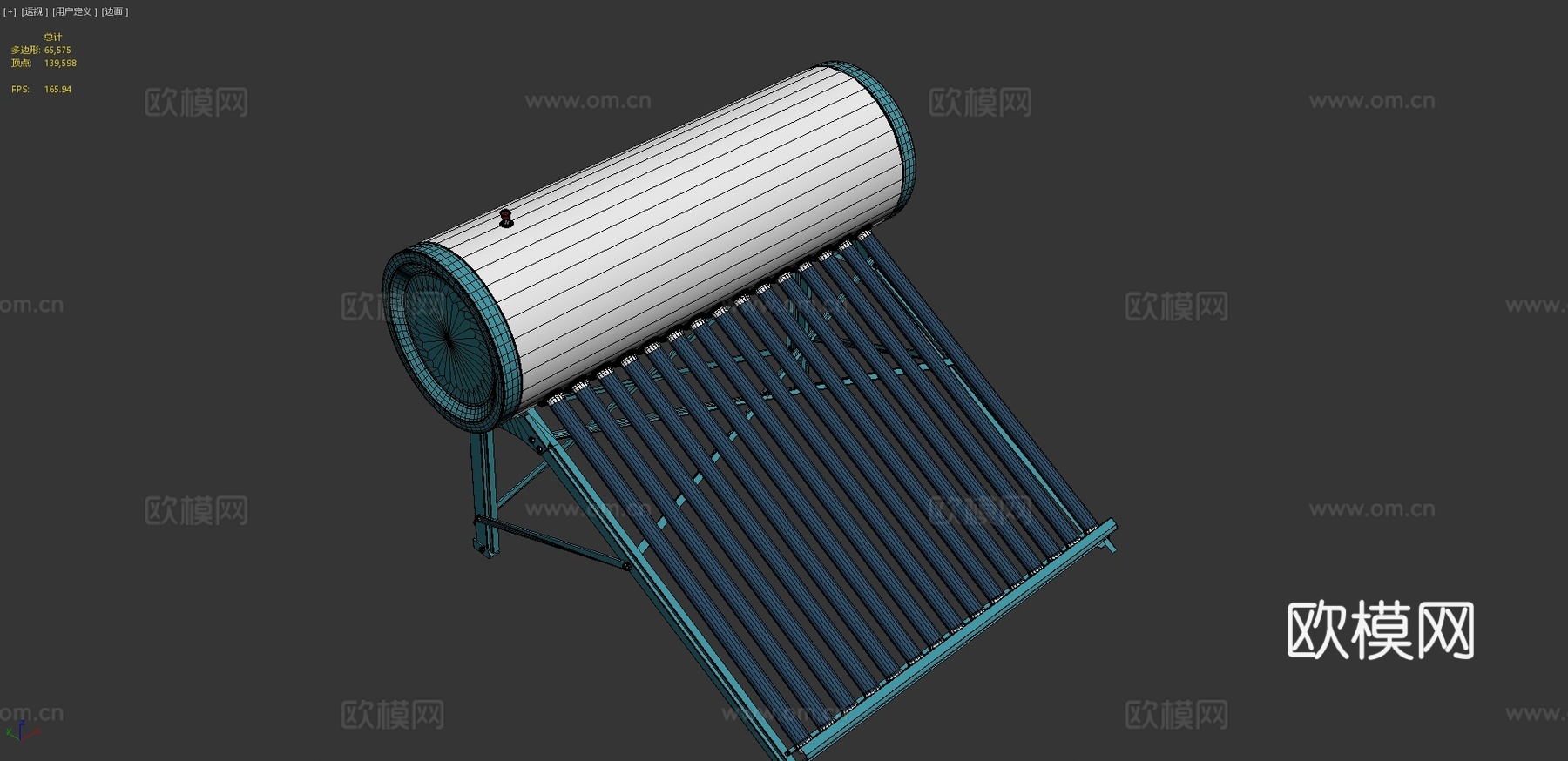 太阳能热水器-阿尼尔3d模型