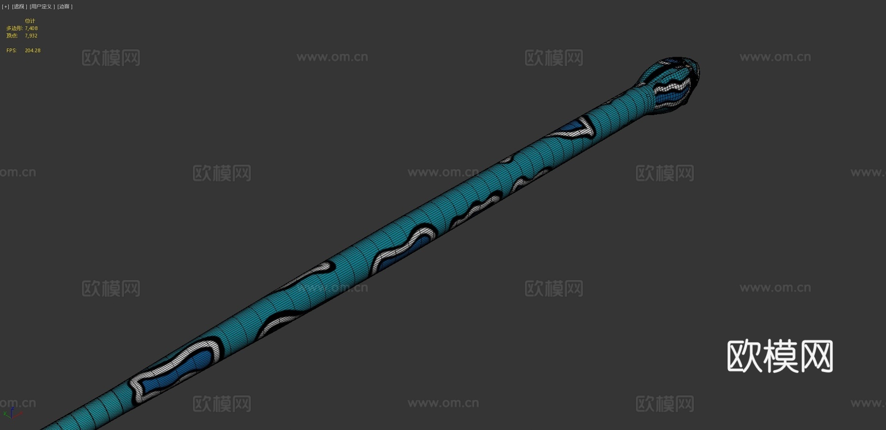 填充蛇3d模型