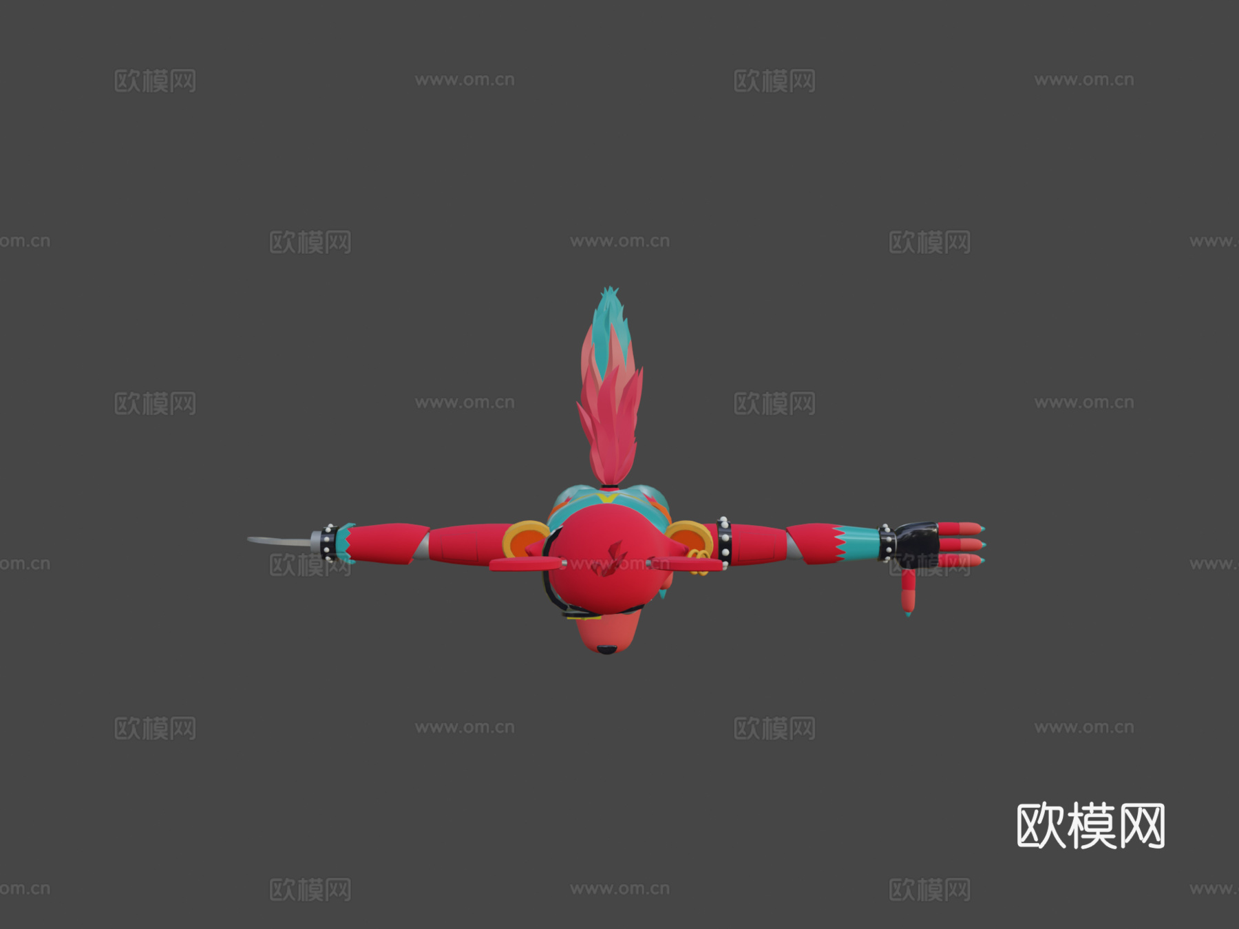 魅影狐狸3d模型