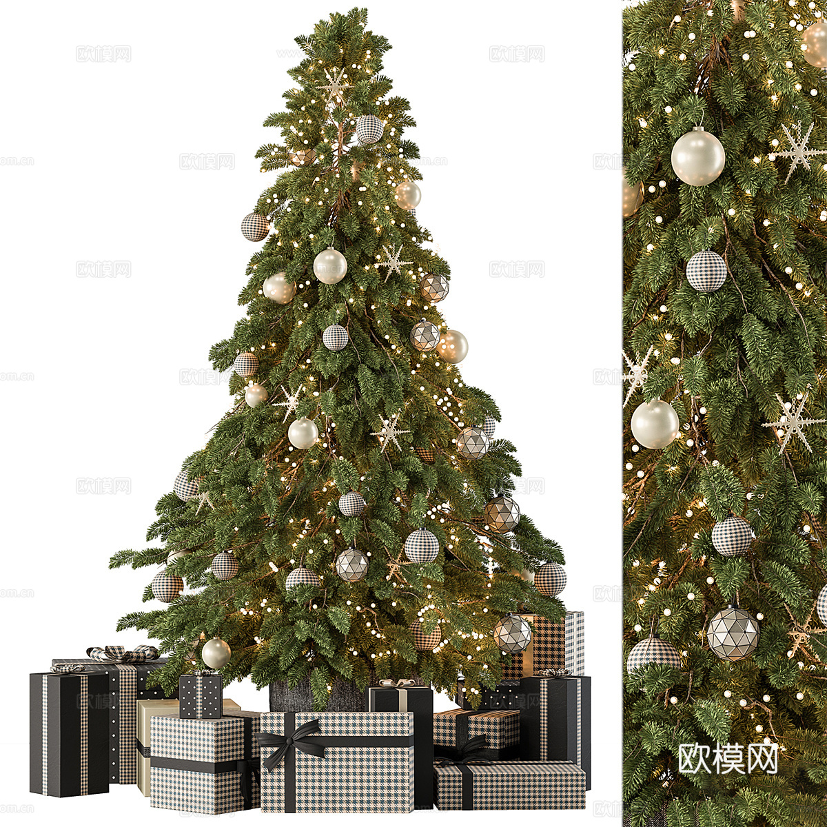 圣诞节饰品 圣诞树3d模型