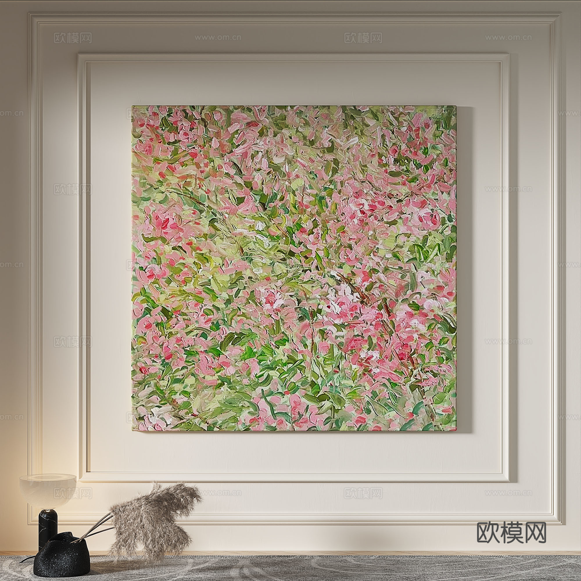 现代，奶油风，肌理，轻奢，侘寂，简约，装饰画3d模型