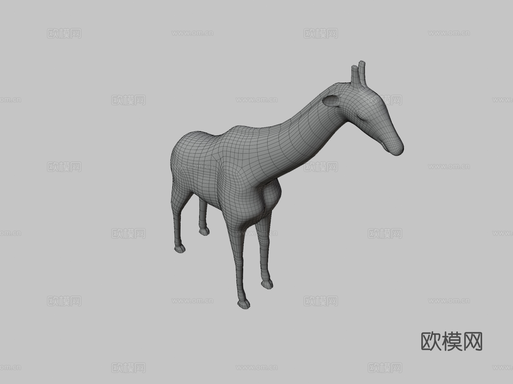 长颈鹿3d模型