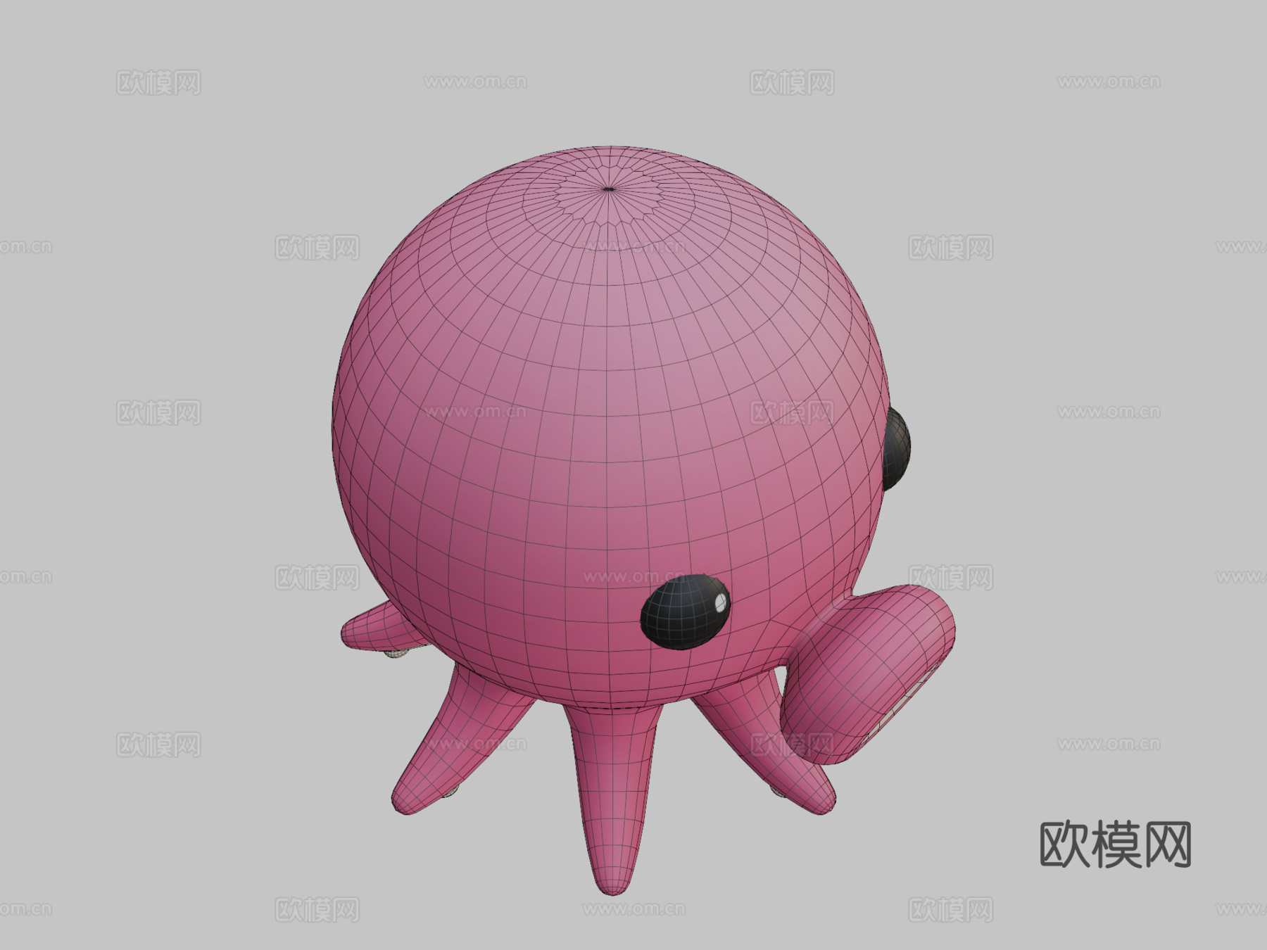 章鱼3d模型