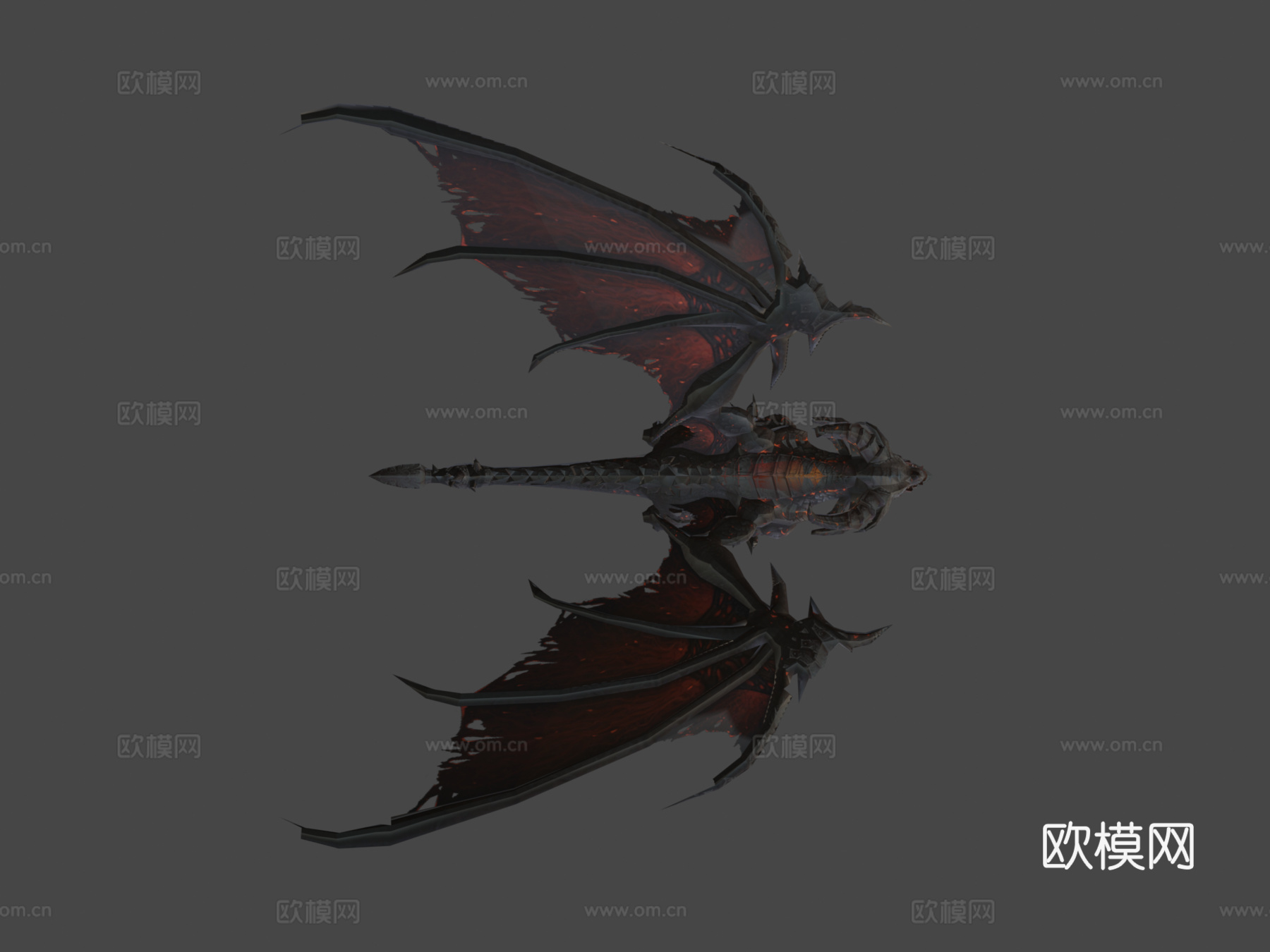 死亡之翼魔兽世界3d模型
