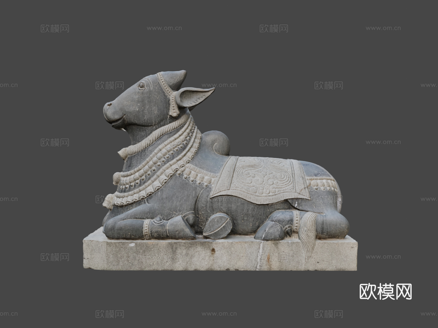 南迪 - 湿婆神的坐骑3d模型
