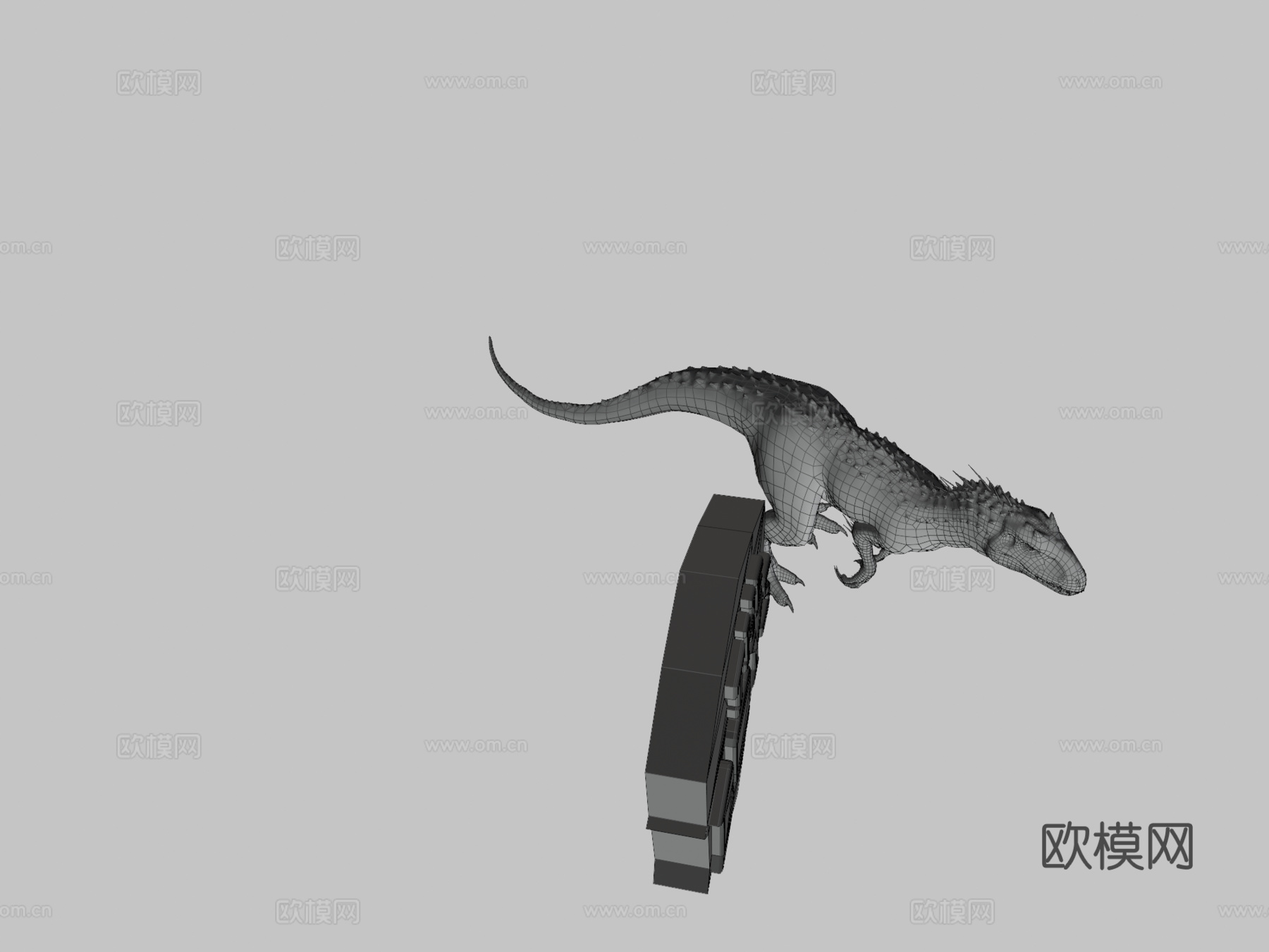 暴虐霸王龙--绑定--动画--JWE@3d模型