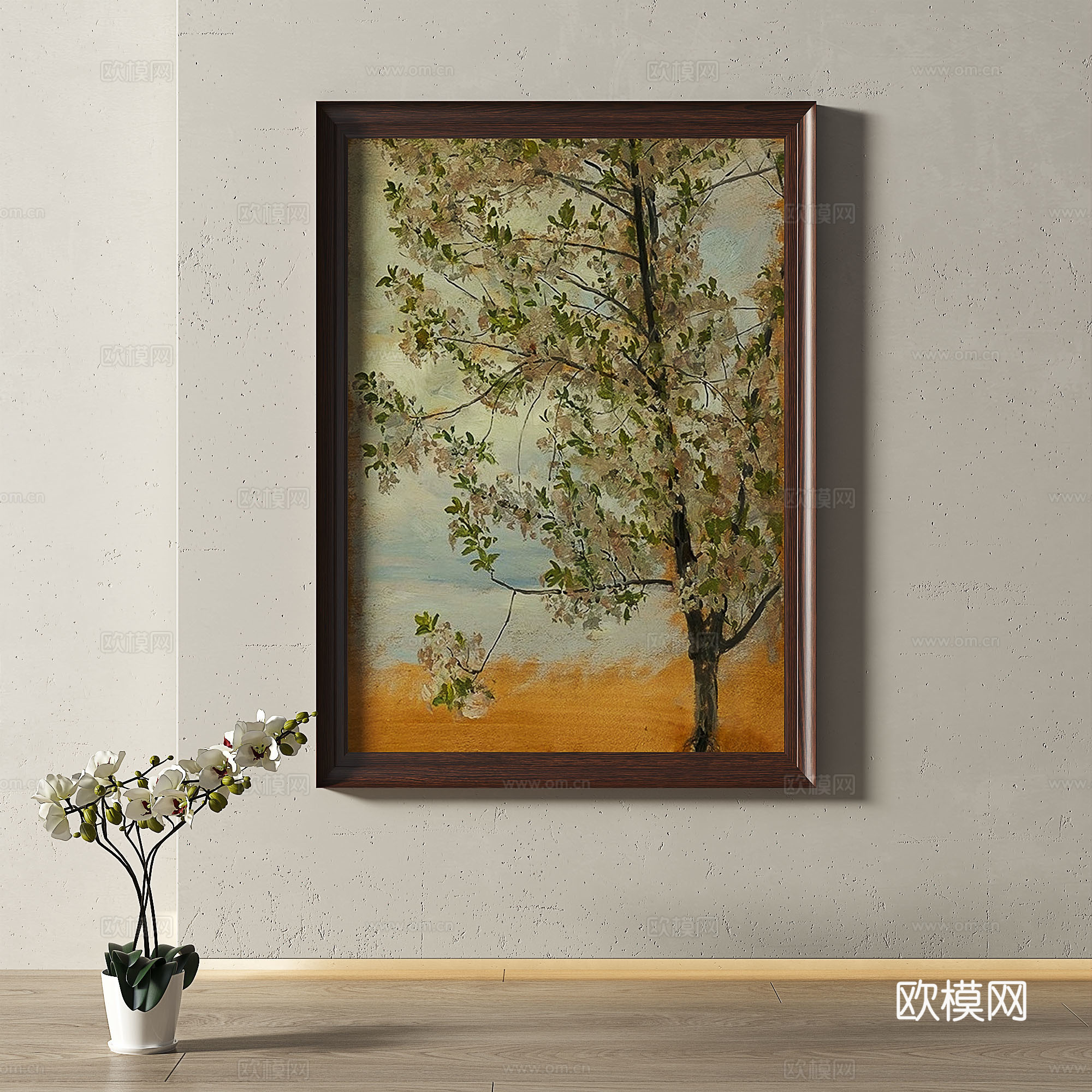 复古，中古，现代，油画，轻奢，法式，简约，欧式，古典，装饰画3d模型