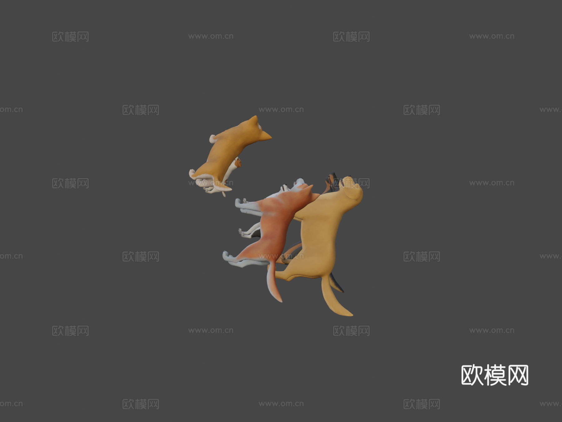 卡通狗包3d模型