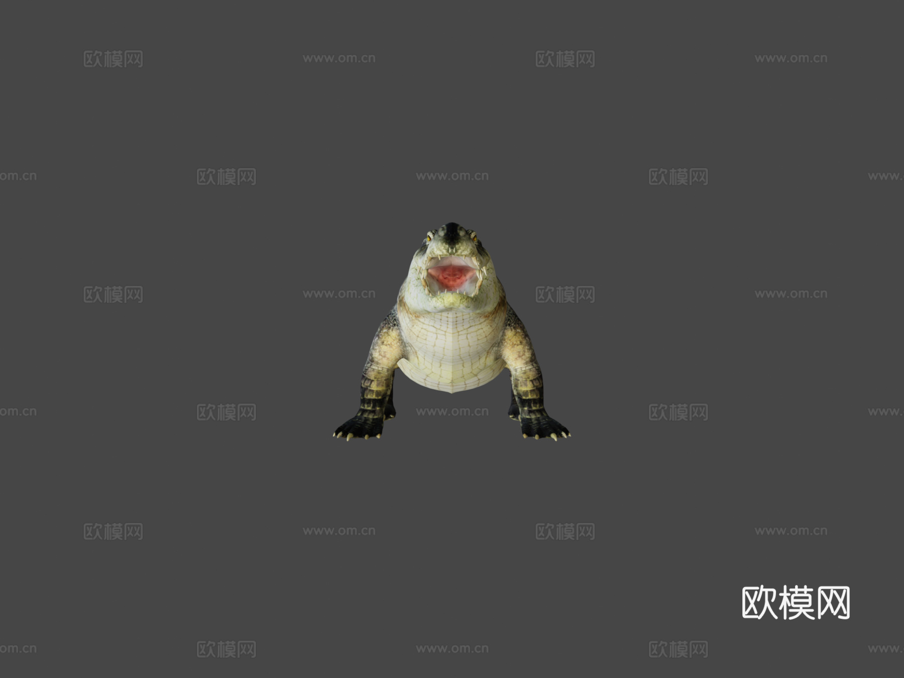 鳄鱼3d模型